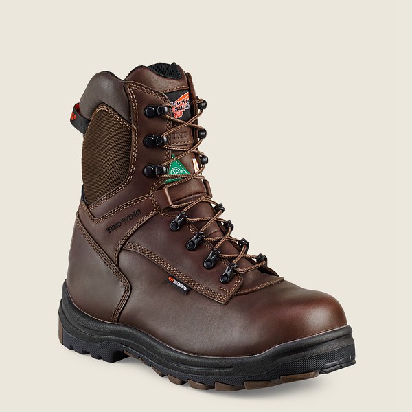 Bottes de Sécurité Red Wing - King Toe® - 8-Inch Insulated Waterproof Csa Toe - Noir/Marron - Homme